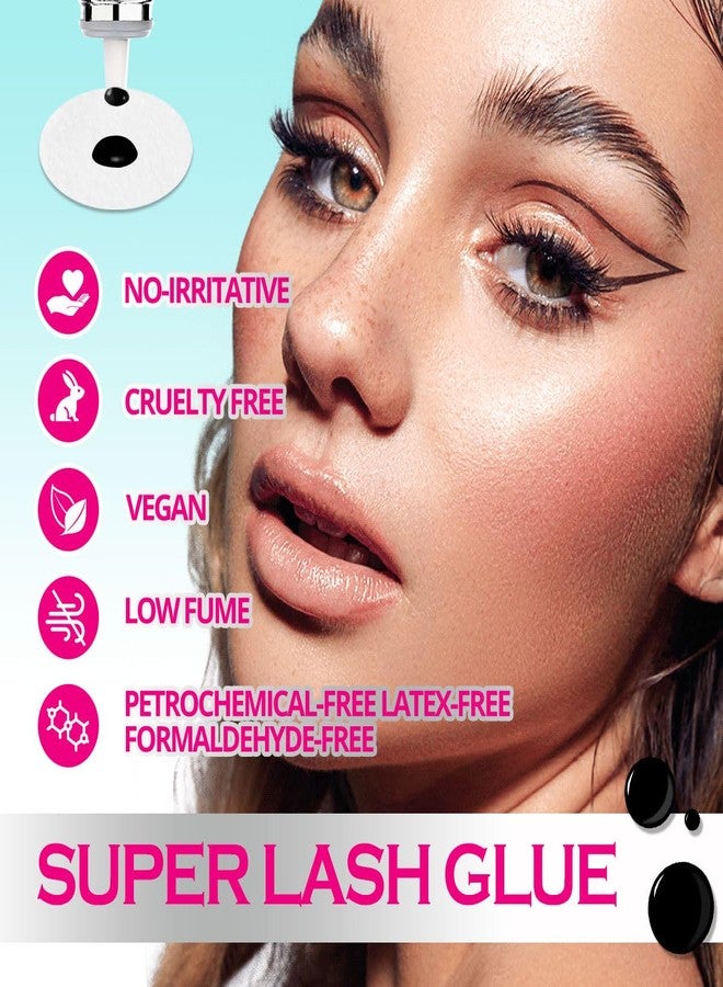 أريسون لاشز غراء رموش مناسب للحساسية، وقت الجفاف من 3 إلى 4 ثوانٍ، ثبات يدوم من 5 إلى 6 أسابيع، قوة ربط فائقة، غراء رموش أسود يدوم طويلاً (3 مل) - Image 4